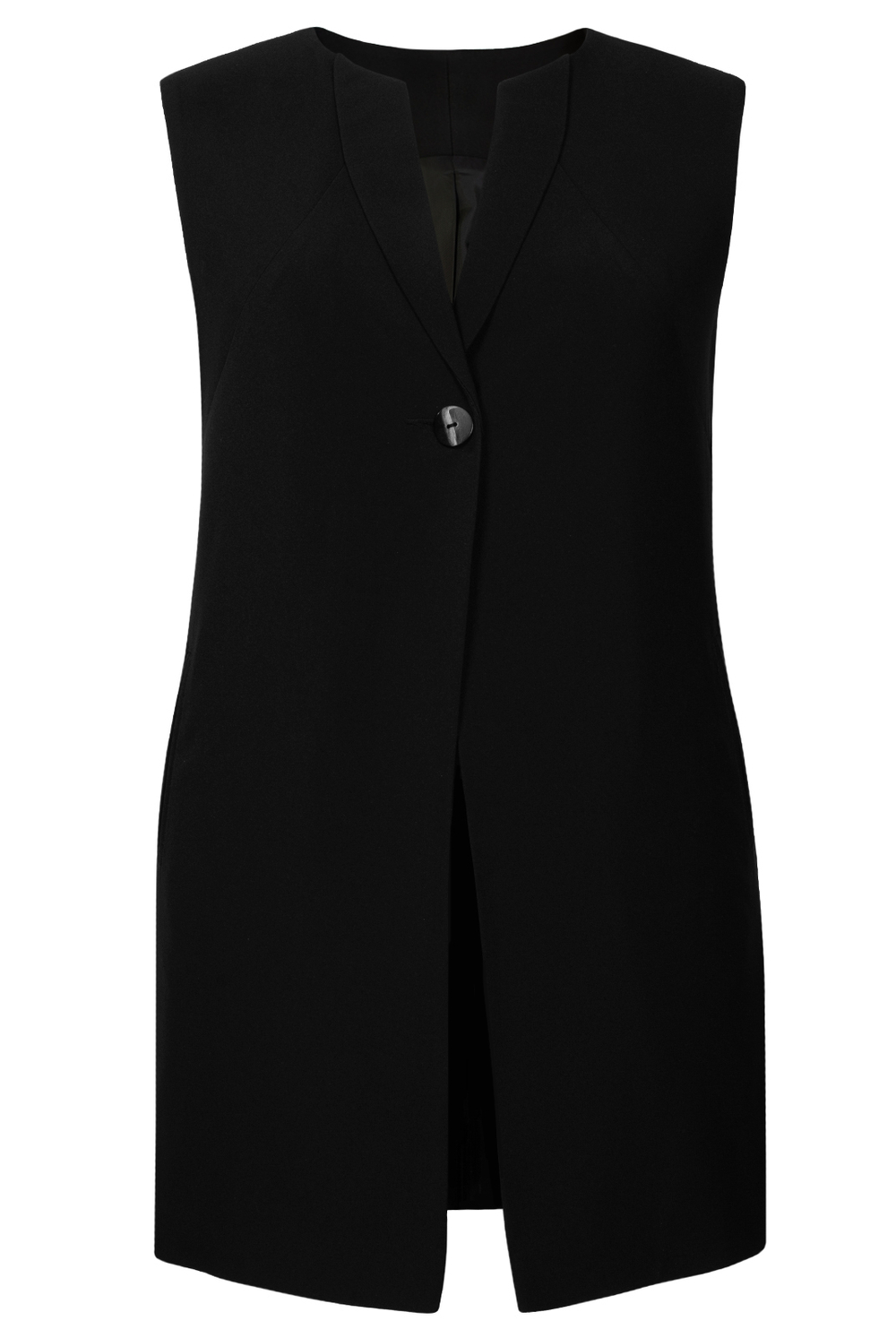 Жилет с подкладом 1634опа, черный #70Ч061634опа