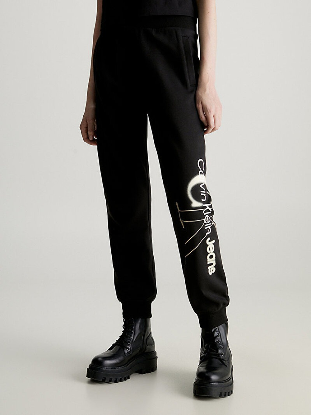 Calvin klein sweatpants black on sale