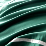 Комплект постельного белья Однотонный Сатин Премиум широкий кант на резинке OCPKR031