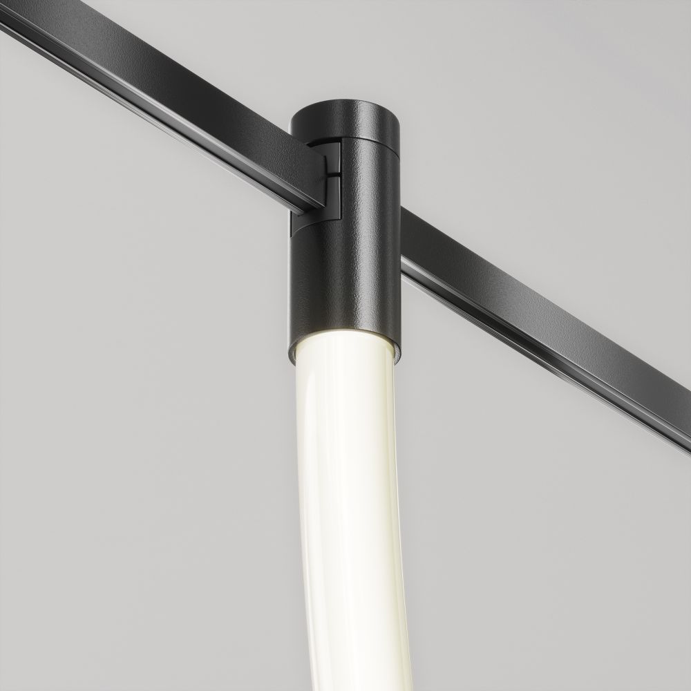 Трековый однофазный магнитный светодиодный светильник Maytoni Flarity   TR154-1-27W4K-B