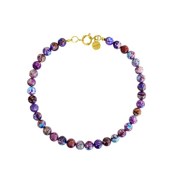 Колье Violetta из бусин камня