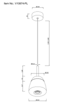 Светильник подвесной светодиодный Moderli V10874-PL Eir