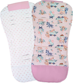 Матрасик в коляску модель КМ1 BG 169-3 розовый принт