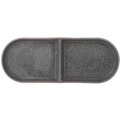 МЕНАЖНИЦА 2 СЕКЦИИ LEFARD "GRAIN" 30*12 СМ СЕРАЯ (КОР=6ШТ.)