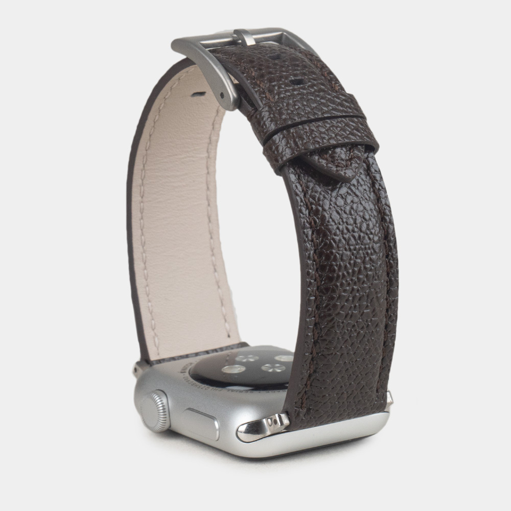 Ремешок для Apple Watch 40/41/42 mm из кожи сафьяно, коричневого цвета