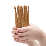 Набор деревянных крючков для вязания 15 шт. (3-10 мм). KN9