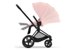 Коляска 2 в 1 Cybex Priam IV Peach Pink, шасси Matt Black