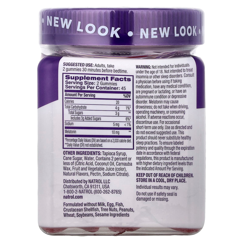 Natrol, жевательные таблетки с мелатонином, со вкусом клубники, 90 жевательных таблеток (5 мг в 1 таблетке)