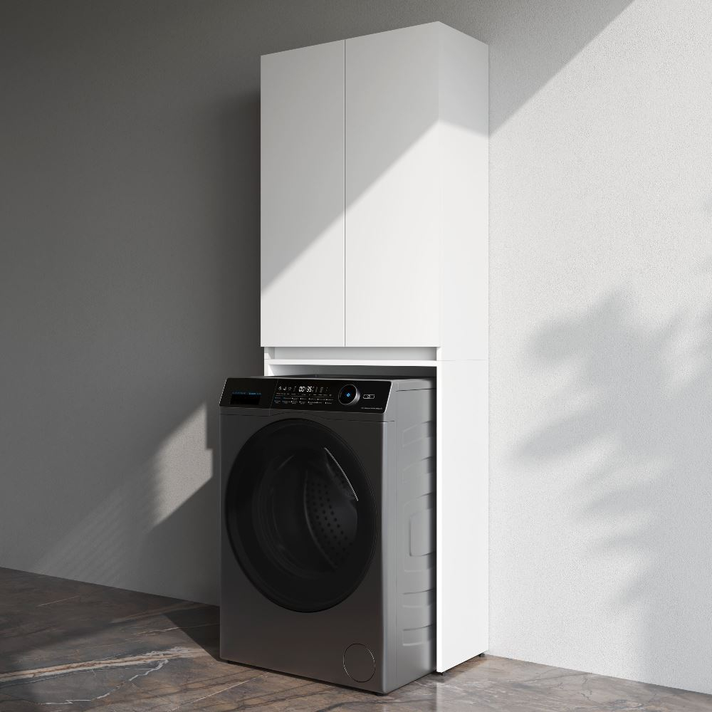 Шкаф над стиральной машиной с дверями, узкий, 65 см, белый AM.PM X-Joy M85CSX0652WG1