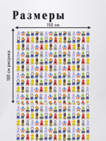 Оксфорд с принтом 2 метра №3 240 D