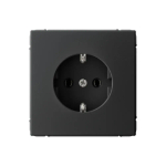 ARTGALLERY РОЗЕТКА с заземлением, 16А, механизм, быстрозажим. клем., КАРБОН