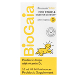 BioGaia, Protectis, пробиотик в каплях для детей, с витамином D3, 10 мл (0,34 жидк. унции)