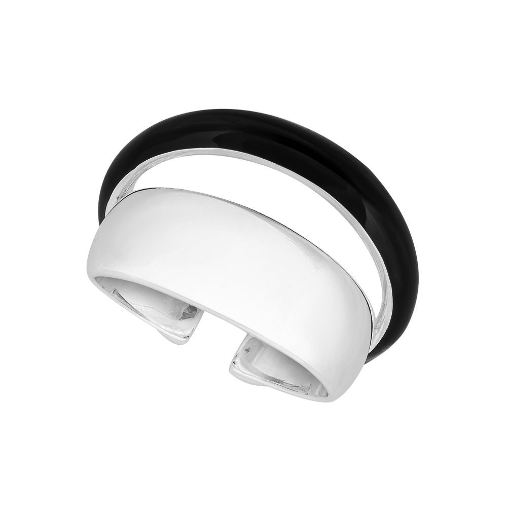 Кольцо  Fiore Luna BLACK EPOXY KBR04001-03 S