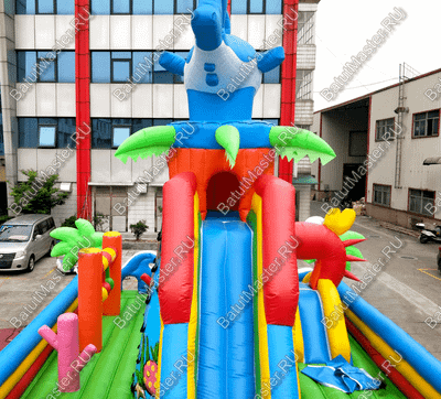 Коммерческий надувной батут "На морском дне" 16*8*8 м