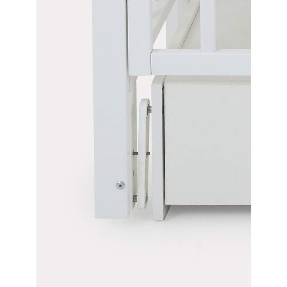 Кровать детская 120*60 RANT "BERGEN" (арт.770) универ маят/ящ Cloud White