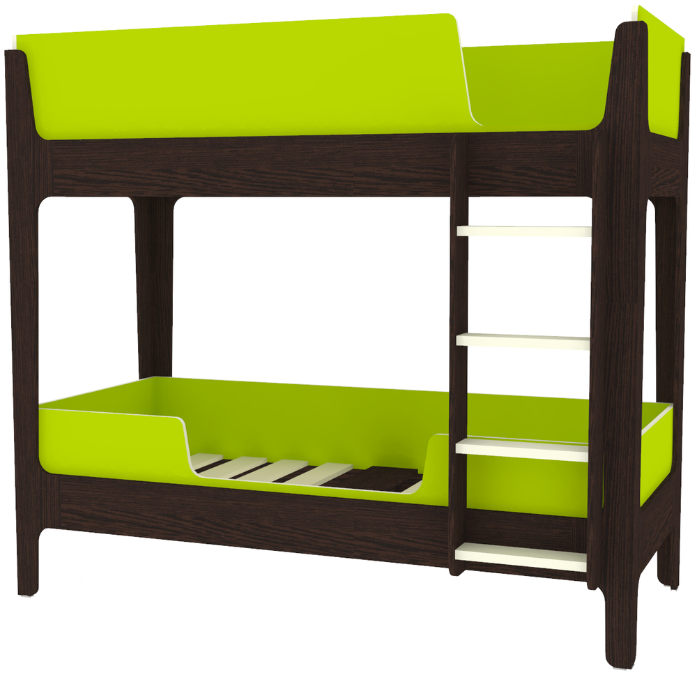 Кровать двухъярусная КарИВи Лотос Венге Лайм
