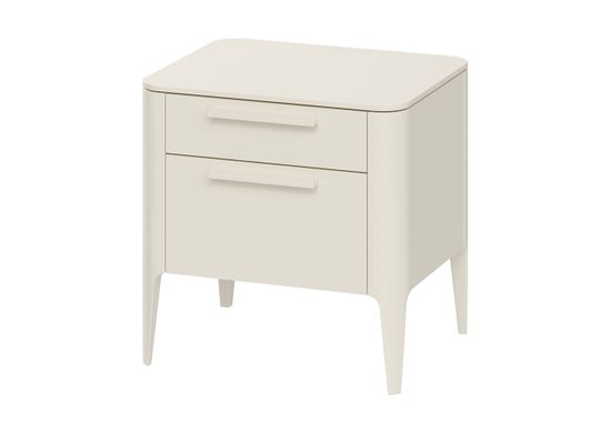 Тумба прикроватная Type 2 ящика ширина 50 см (молочный)