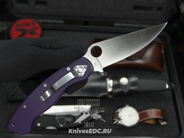 Складной нож Steelclaw Боец-3, фиолетовая рукоять - сталь D2