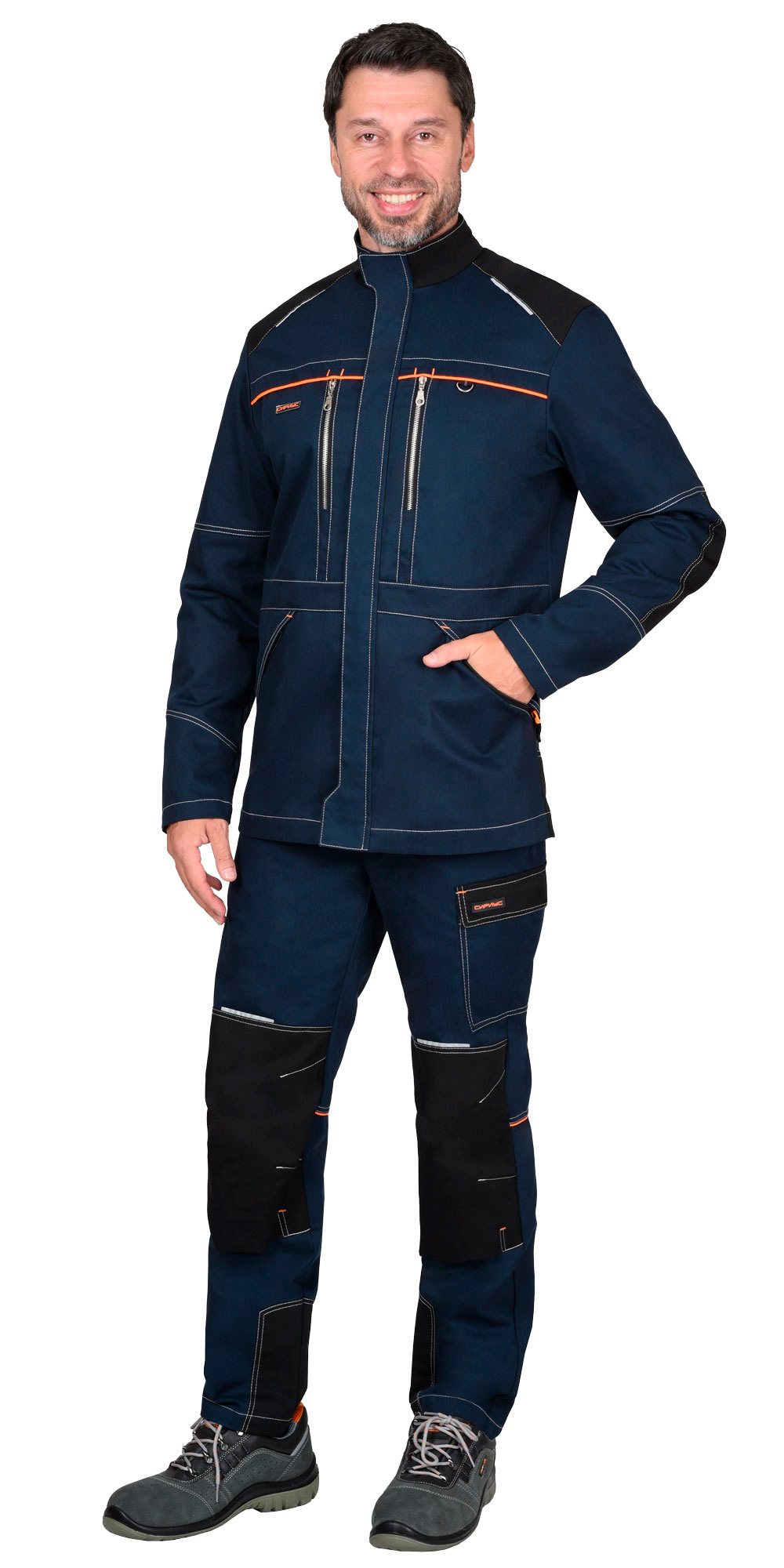 Куртка ШАТЛ-РОСС  синяя с черным