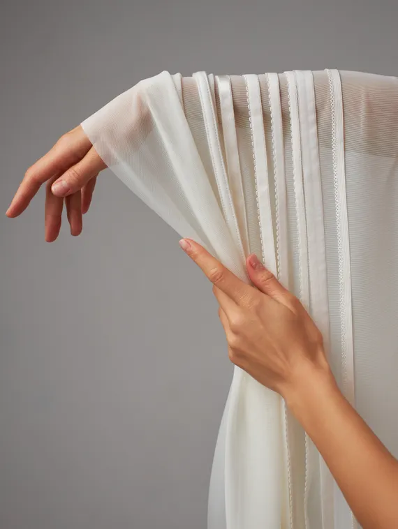 Сетка эластичная Lauma оптом, арт. 556, айвори 004