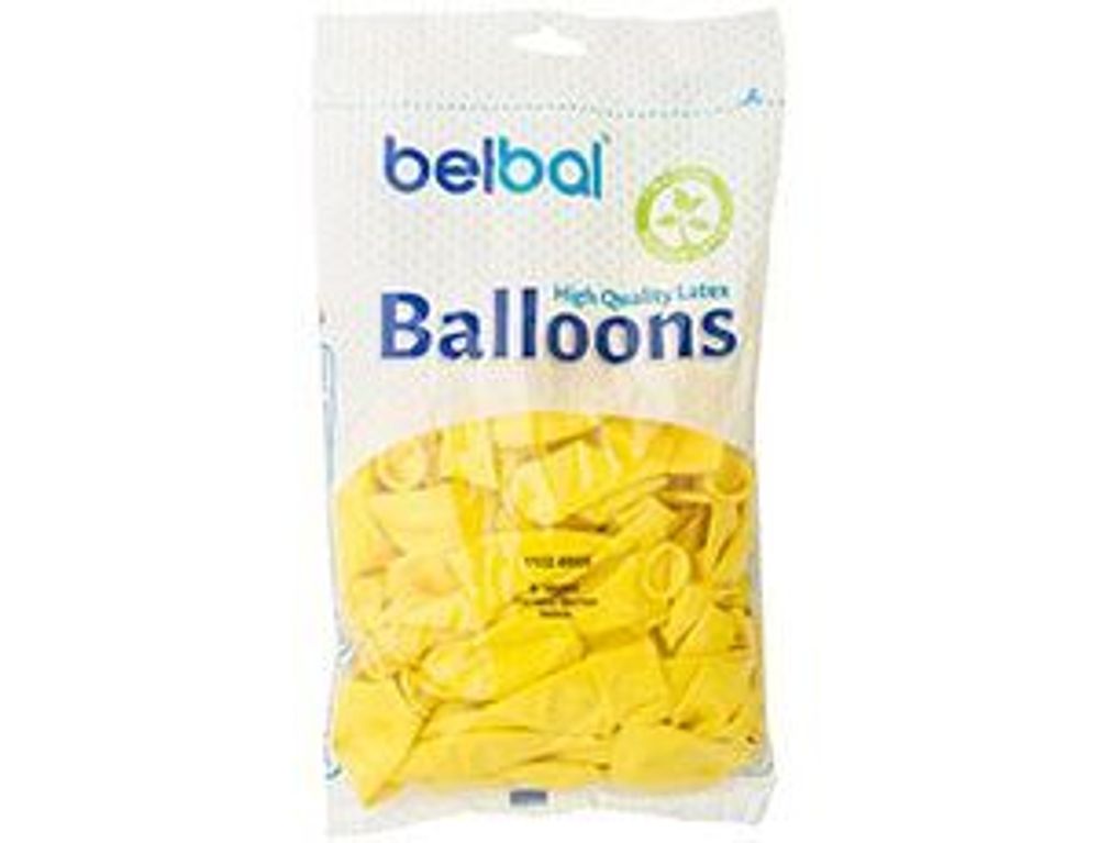 Шар (14"/36 см) Пастель Экстра Yellow 006 50 шт.