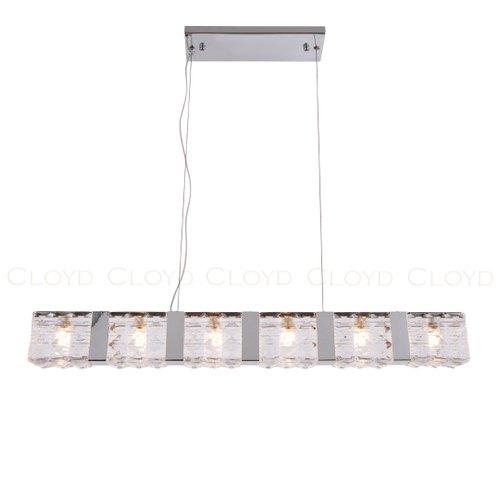 Подвесной светильник Cloyd CORUND-A P6 / шир. 86 см - хром (арт.10711)