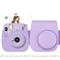 İnstax fotoaparat üzlüyü \ Instant Camera Case Compatible with Instax Mini (Purple)