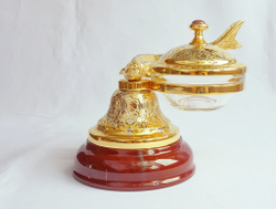 Икорница на яшме "Осетр" (Златоуст)