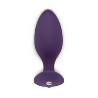 Фиолетовая анальная пробка для ношения 8,8см с вибрацией и пультом ДУ We-Vibe Ditto SNDTSG4