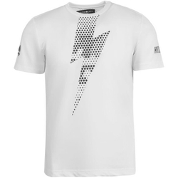 Мужская теннисная футболка Hydrogen Tech Thunderbolt Tee Man - white/black