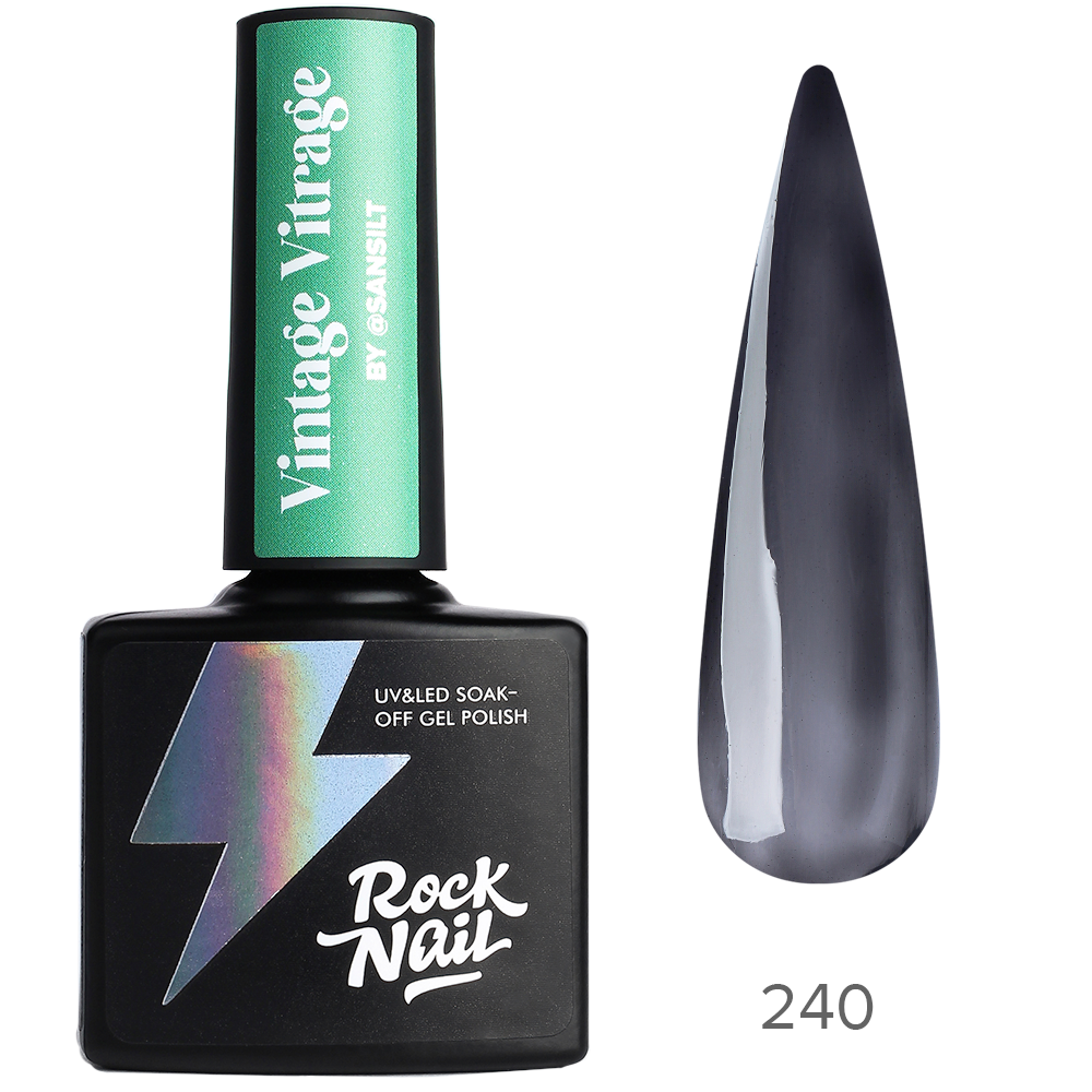 RockNail Гель-лак Vintage Vitrage 240 Vinyl Record, 10 мл