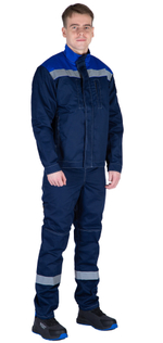 Куртка "Байкит" т.синий/васильковый