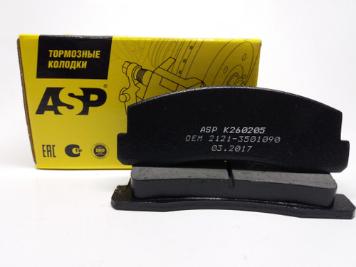 Колодки тормозные передние для ВАЗ 2121, 21214, Niva Chevrolet, Niva Legend, Niva Urban ASP