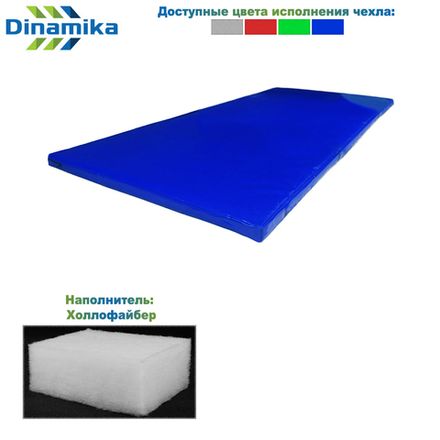 Мат гимнастический 2000х1000х50 тент (холлослеп/холлофайбер)