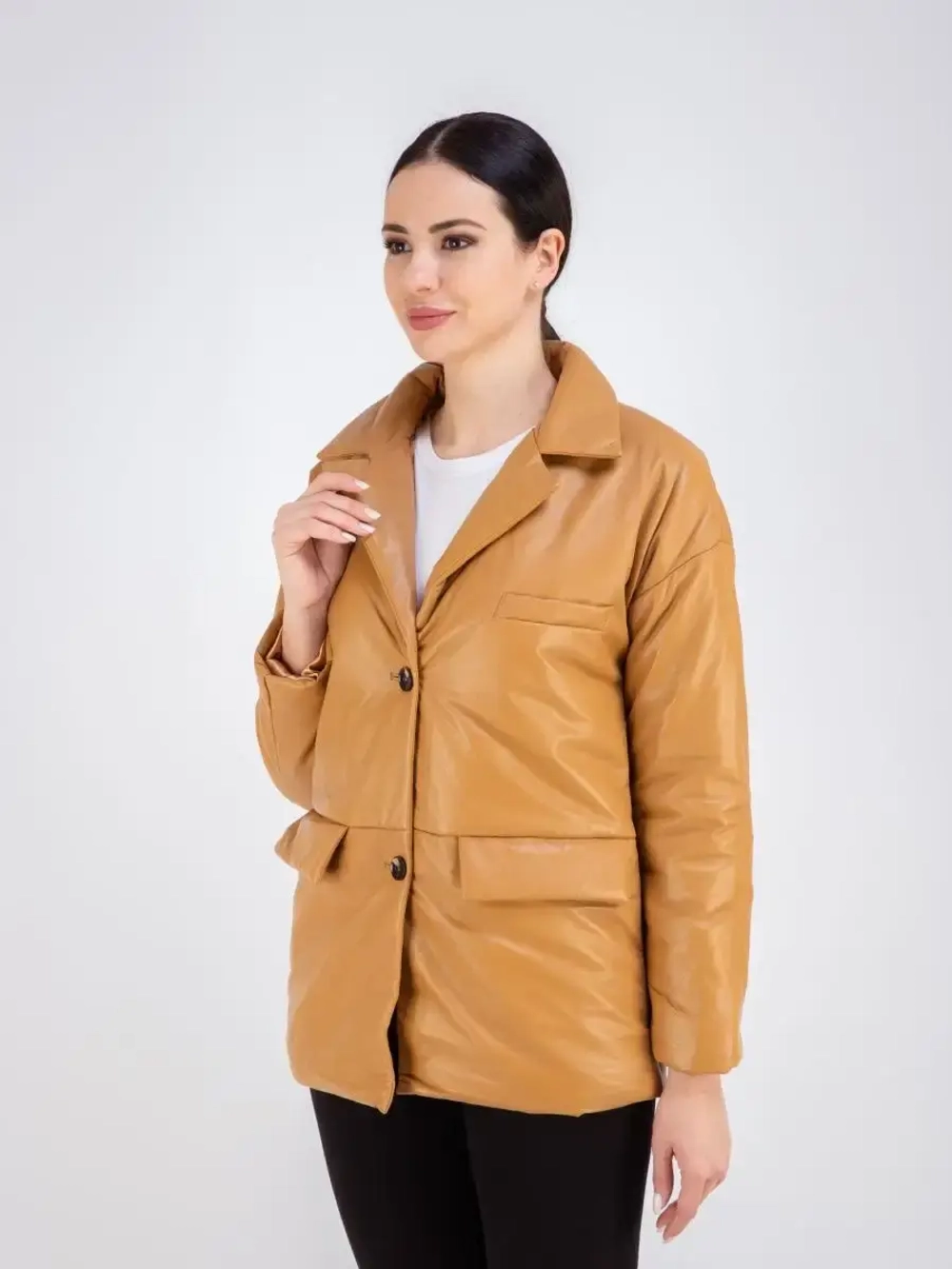 Кожаная куртка демисезонная