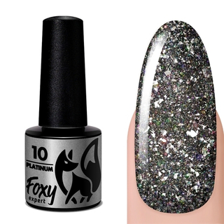 Foxy Гель-лак дизайн (Gel polish PLATINUM) #10, 5 ml