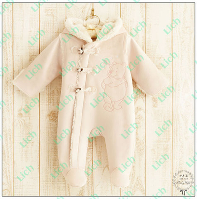 Комбинезон детский утепленный с вышивкой Винни Пуха