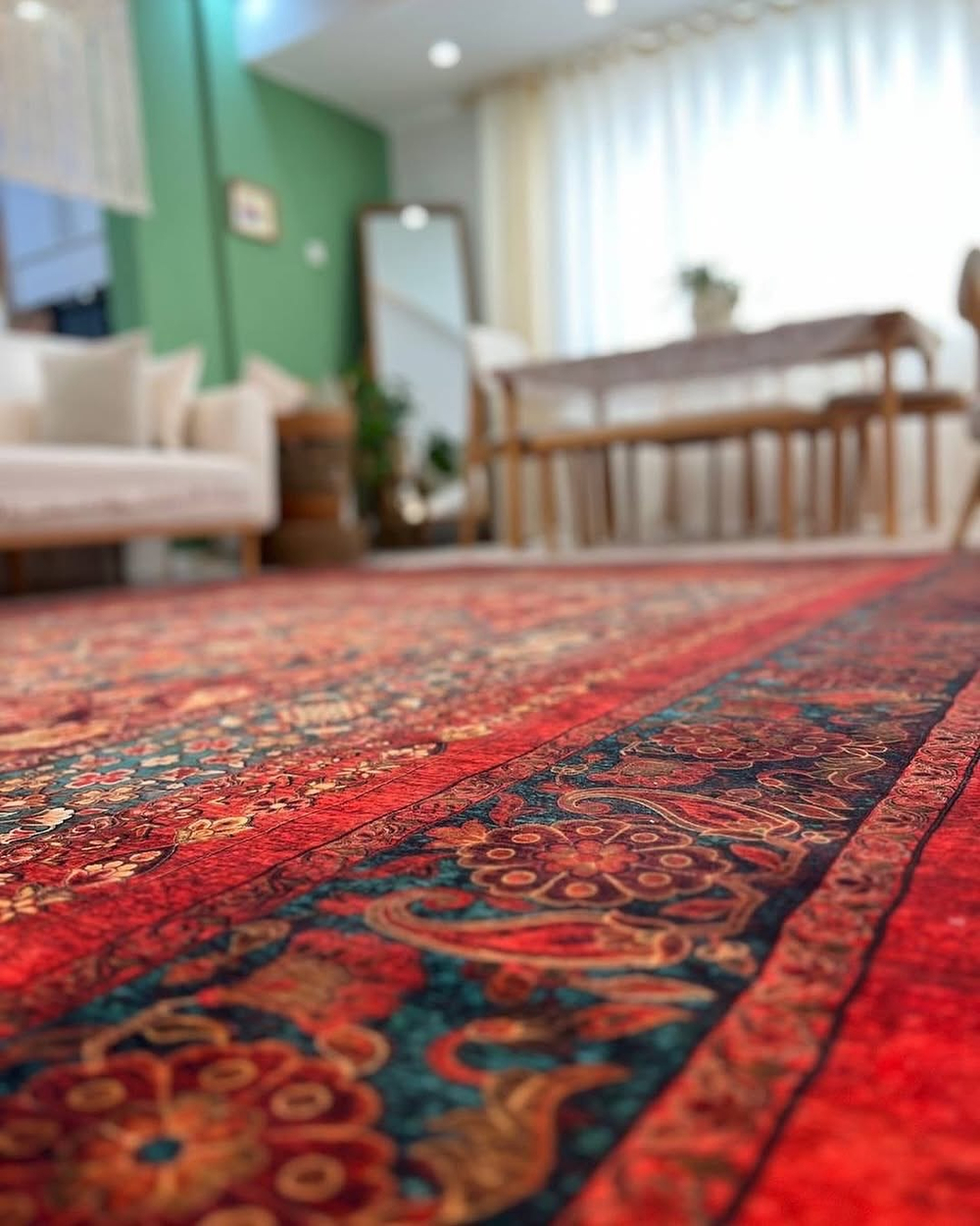 Иранский ковер из искусственного шелка 150 х 250 Rokhbaft 24NH0010 Иран