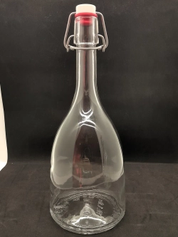 Бутылка стеклянная бугельная 1 л с пробкой 3 штуки