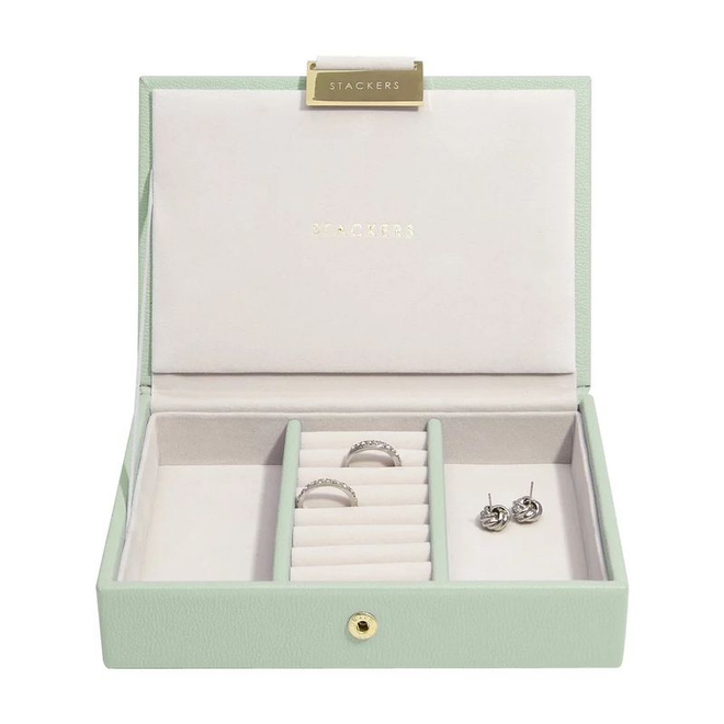 Органайзер для украшений Stackers Mini Box Lid (Taupe) (светло-зеленый / Sage Green)