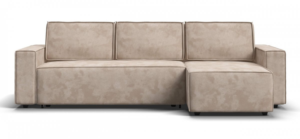 Угловой диван Норд Велюр Алькантара пепел