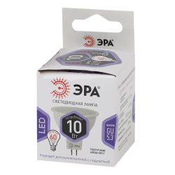 Лампочка светодиодная ЭРА STD LED MR16-10W-860-GU5.3 GU5.3 10Вт софит холодный дневной свет