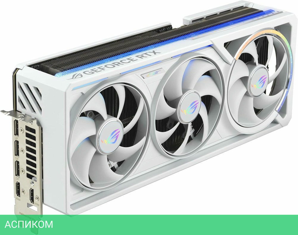 Видеокарта ASUS ROG Astral GeForce RTX 5080 OC 16GB GDDR7 White ROG-ASTRAL-RTX5080-O16G-WHITE (90YV0LV4-M0NA00)