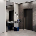 Датчик движения встраиваемый VOLTUM S70, (сталь)