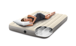 Мaтрас нaдувной Intex 64102 Deluxe Full 137х191х25 см / Крoвать нaдувная Интeкс полуторная велюровая для дома и туризма