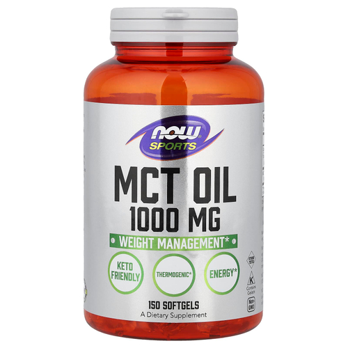 NOW Foods, Sports, масло MCT, 1000 мг, 150 капсул