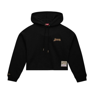 Толстовка Mitchell&Ness NBA Los Angeles Lakers Crop Fleece Pullover Hoodie