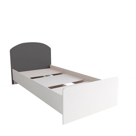 Кровать 900 Лавис КРД 900.1 (Белый/Графит софт)
