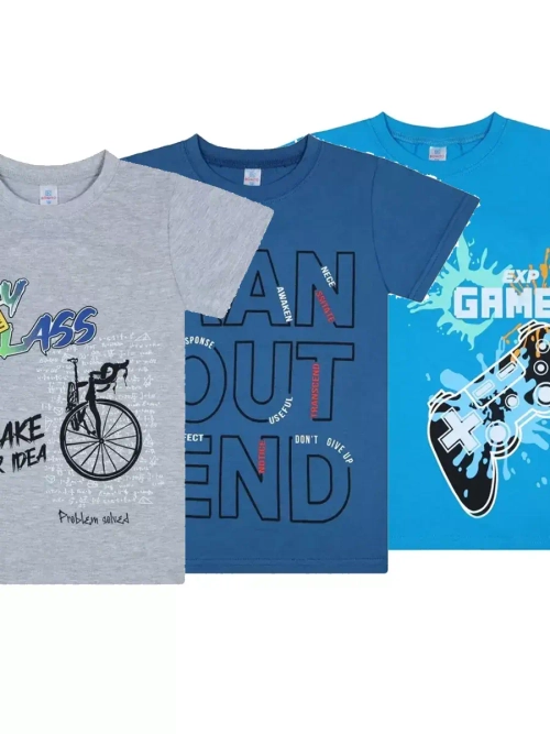 Футболка для школы.мальчик.набор 3 шт