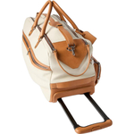 Brunello Cucinelli Cow Leather Trolley Bag 20 Inch Men"s Beige